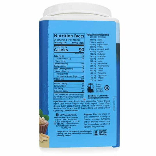 Warrior Blend Organic Protein, SUW